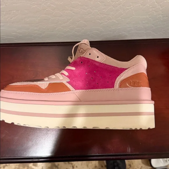 UGG Women’s Pop Punk Pink Platform Sneaker SZ 11 - Picture 8 of 14